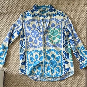 Zara Printed Poplin Shirt